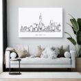 New York City Skyline Canvas Art Print Lifestyle