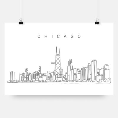 chicago skyline art print