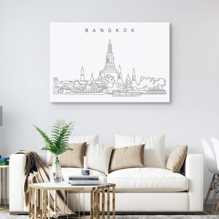 Bangkok Wat Arun Canvas Art Print Lifestyle