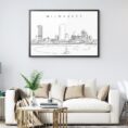 Framed Milwaukee Wall Art for Living Room