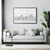 Framed St. Louis Wall Art for Living Room