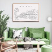 Key West Florida Wall Art for Living Room