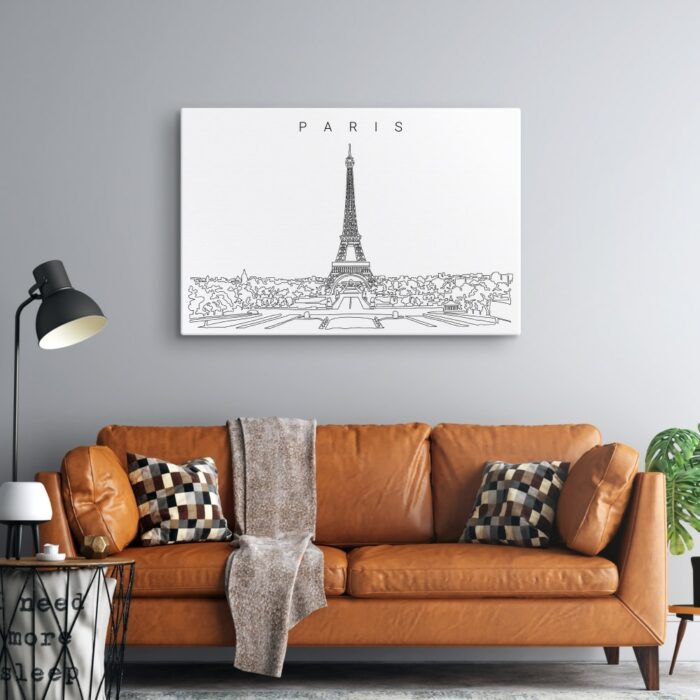 Paris Skyline Canvas Art Print Lifestyle