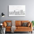 Saint Louis Skyline Canvas Art Print Lifestyle