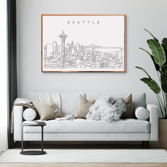 Seattle Skyline Wall Artfor Living Room