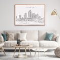 Tampa Skyline Wall Art for Living Room