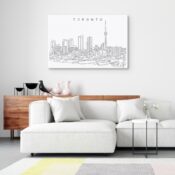 Toronto Harbor Canvas Art Print Lifestyle