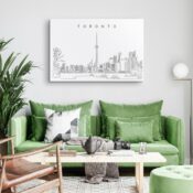 Toronto Skyline Canvas Art Print Lifestyle