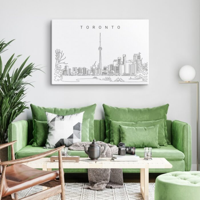 Toronto Skyline Canvas Art Print Lifestyle