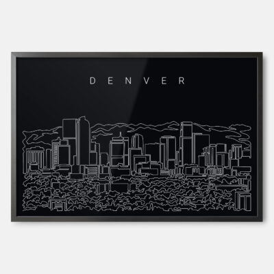 Denver skyline wall art