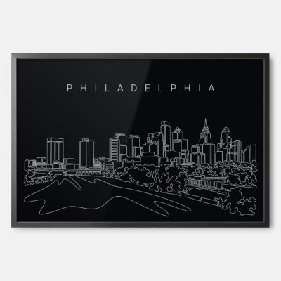 Philadelphia skyline wall art