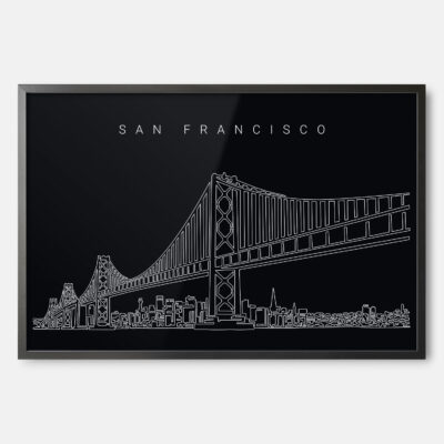 San Francisco Bay Bridge wall art