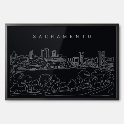 Sacramento Skyline wall art