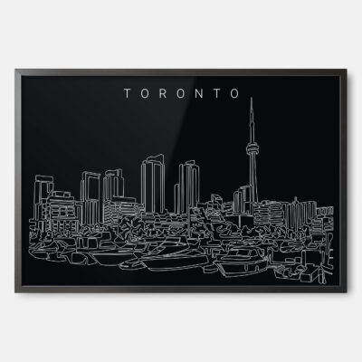 Toronto harbor skyline wall art