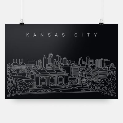 Kansas City skyline art print