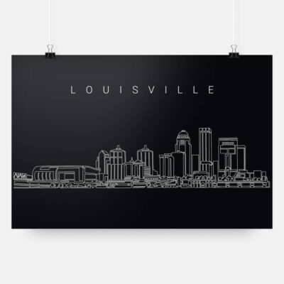 Louisville skyline art print