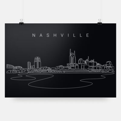 Nashville skyline art print