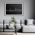 Nashville Skyline Art Print for Living Room - Dark