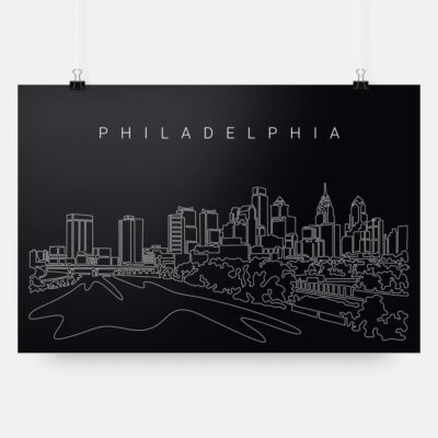 Philadelphia skyline art print
