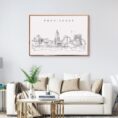 Providence Skyline Wall Art for Living Room