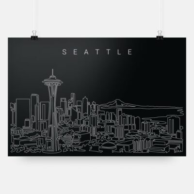Seattle skyline art print