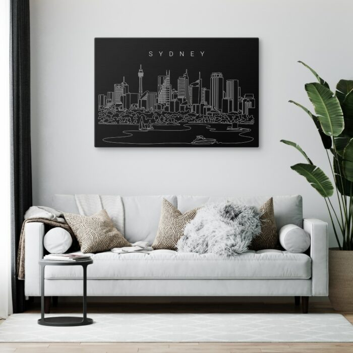 Sydney Skyline Canvas Art Print Lifestyle