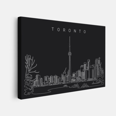 Toronto skyline canvas wall art