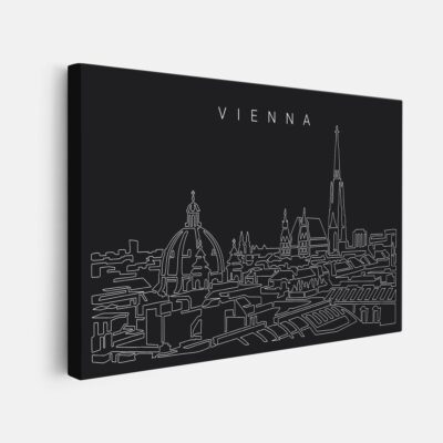Vienna skyline canvas wall art