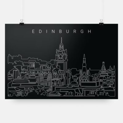 Edinburgh skyline art print