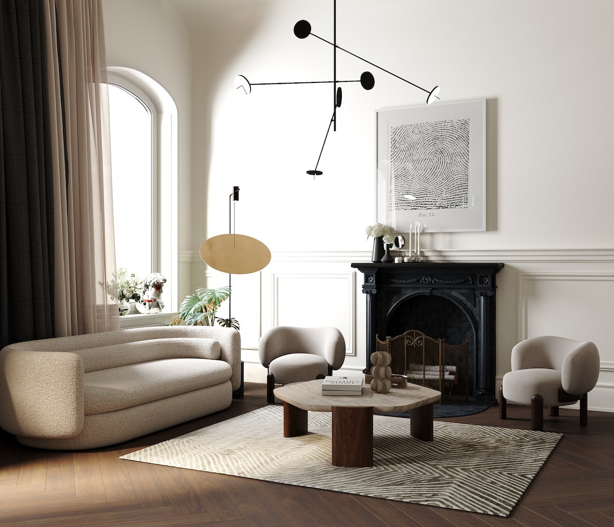 Living Room Trends Soft Shapes