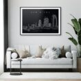San Diego Skyline Art Print for Living Room - Dark
