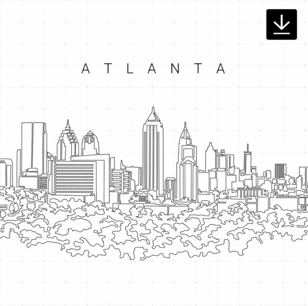 Atlanta Skyline SVG - Download