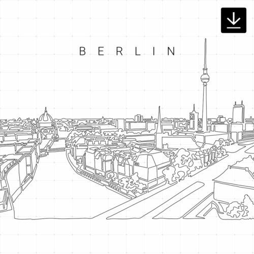 Berlin Skyline SVG - Download