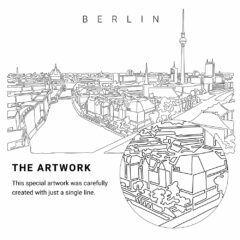 Berlin Vector Art - Single Line Art Detail
