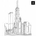 Chicago Skyline SVG - Download - Portrait