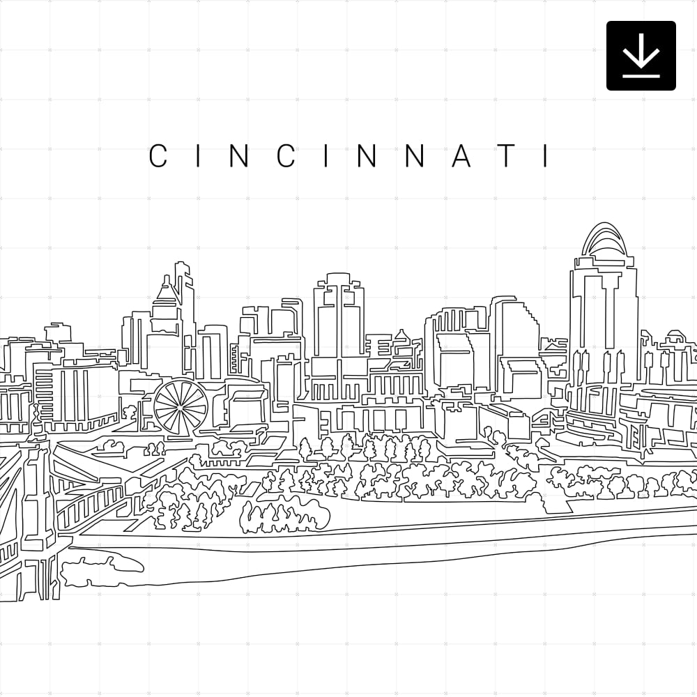 Cincinnati Skyline SVG - Download