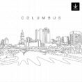 Columbus Skyline SVG - Download
