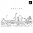 Dallas Skyline SVG - Download