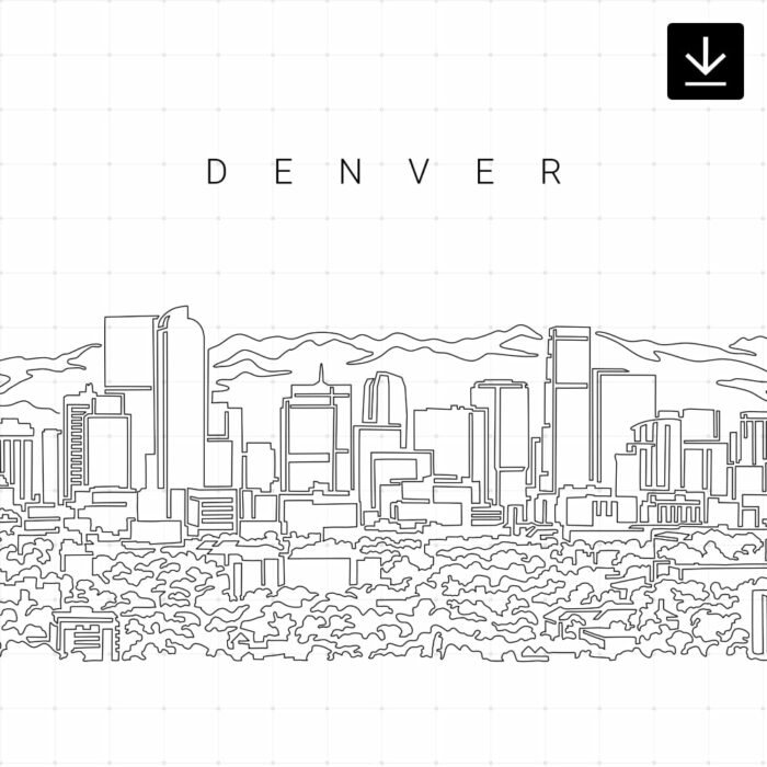 Denver Skyline SVG - Download