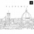 Florence Skyline SVG - Download
