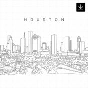 Houston Skyline SVG - Download