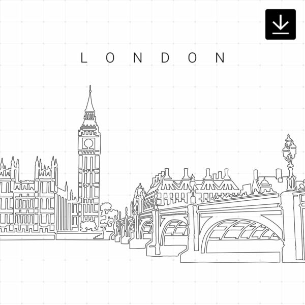 London Skyline SVG - Download