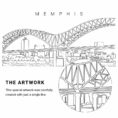 Memphis Vector Art - Single Line Art Detail