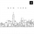 New York City Skyline SVG - Download