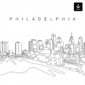 Philadelphia Skyline SVG - Download
