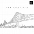 San Francisco Skyline SVG - Download