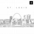 St Louis Skyline SVG - Download