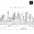 Sydney Skyline SVG - Download