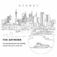Sydney Vector Art - Single Line Art Detail