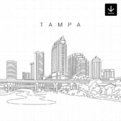 Tampa Skyline SVG - Download